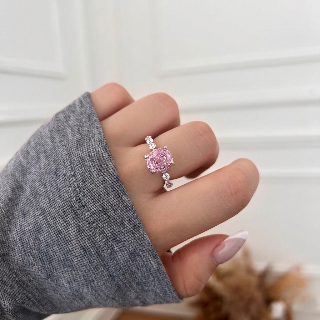 LADY V ✧ Anello ARGENTO 925/Rosa