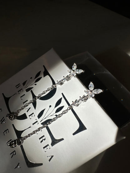 BUTTERFLY GLOW ❥ Orecchini Silver