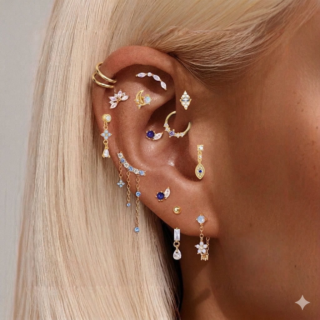 LUNÉ MARQUISE ✧ Piercing ARGENTO 925/Gold - BELLAETEREA