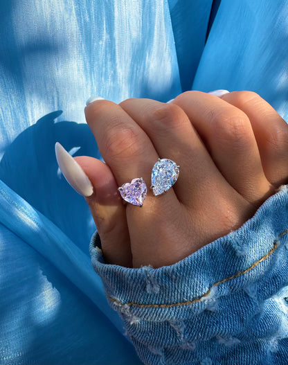 COEUR GLACÉ ✧ Anello ARGENTO 925/Rosa