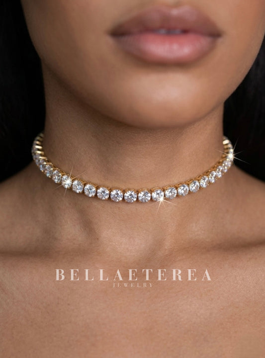 TENNIS 4 MM ❥ Collana Gold - BELLAETEREA