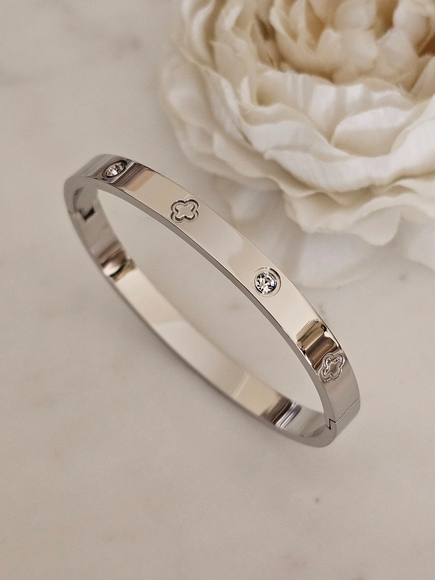 FLORA ❥ Bangle Silver