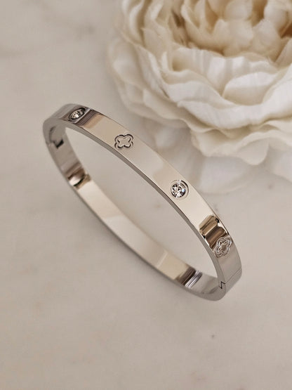 FLORA ❥ Bangle Silver