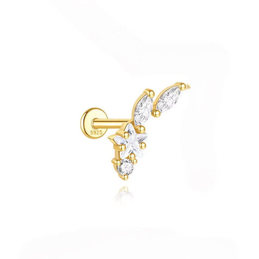 COMETA ✧ Piercing ARGENTO 925/Gold 18k