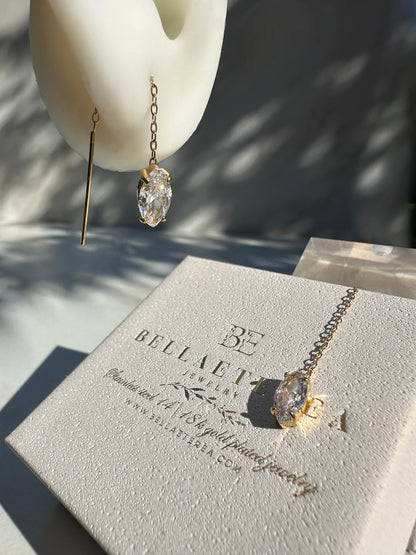 OVAL ❥ Orecchini Pendenti - BELLAETEREA
