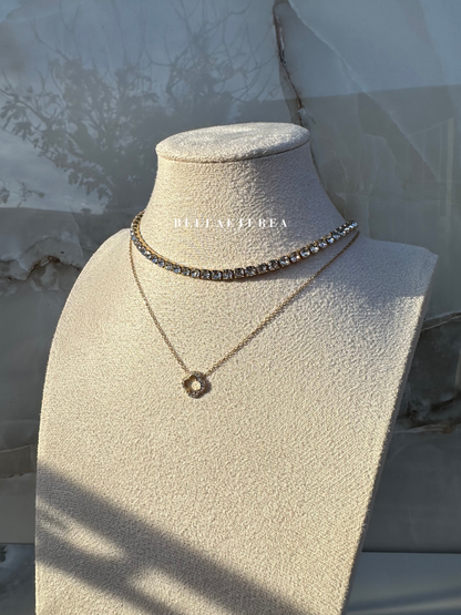 TENNIS 4 MM ❥ Collana Gold