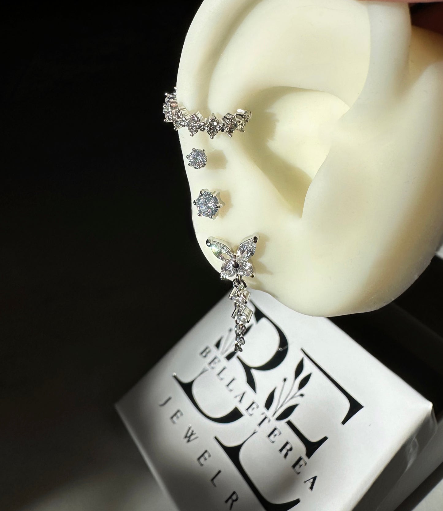 BUTTERFLY GLOW ❥ Orecchini Silver