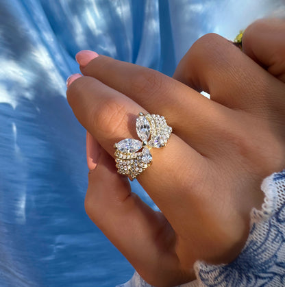 ELYSIANE ✧ Anello ARGENTO 925/Gold 14k - BELLAETEREA