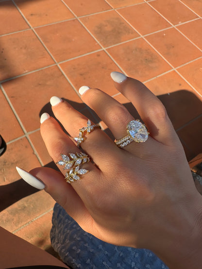 OVAL ✧ Anello ARGENTO 925/Gold 18k