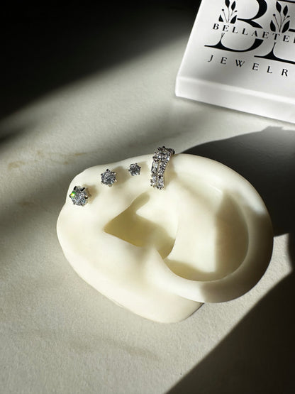 PUNTO LUCE ❥ Orecchini Classici Silver