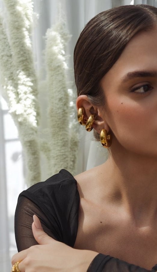 CHUNKY ❥ Ear Cuff Gold