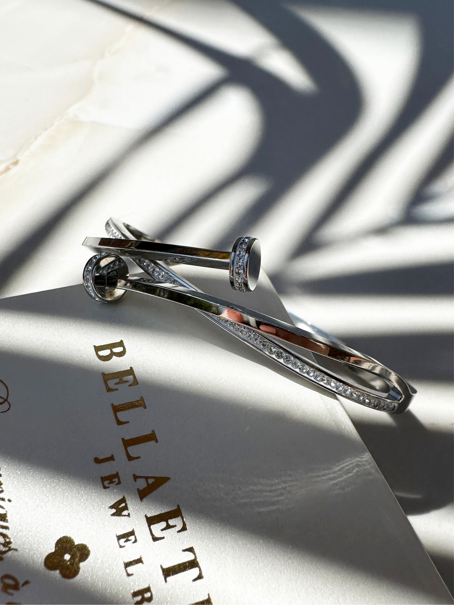 AMBER ❥ Bangle Silver