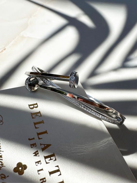 AMBER ❥ Bangle Silver