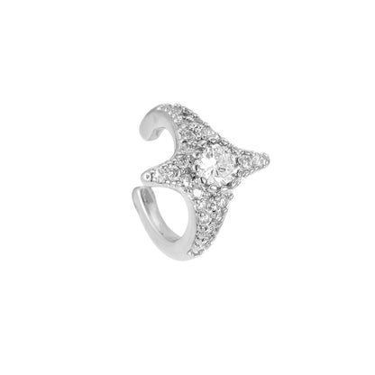PAVÈ STAR ❥ Ear Cuff Silver
