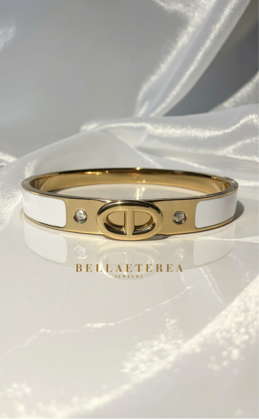 EVELYN ❥ Bangle Bianco