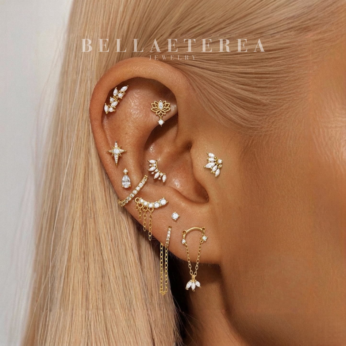 BLOOMY ✧ Piercing ARGENTO 925/Gold 18k - BELLAETEREA