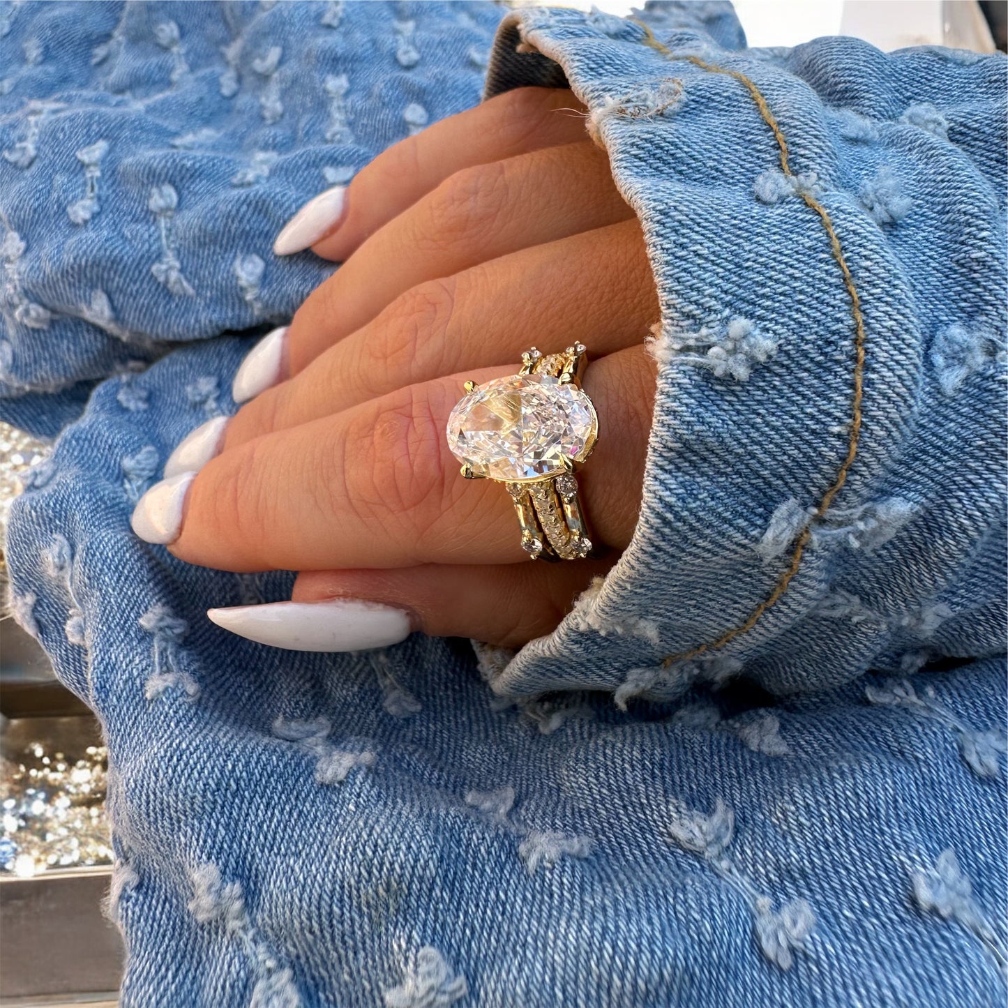 OVAL ✧ Anello ARGENTO 925/Gold 18k