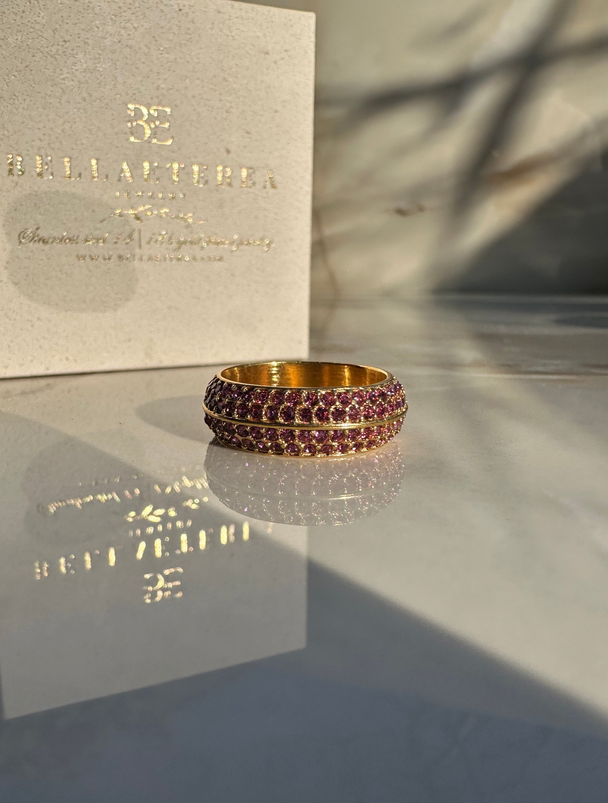 LUCE PAVÉ ❥ Anello Pink - BELLAETEREA