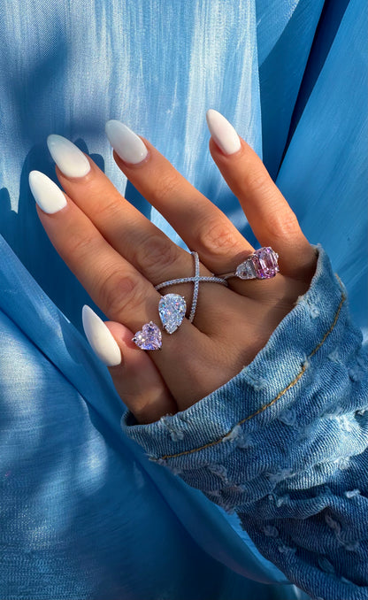 MONACO ✧ Anello ARGENTO 925/Rosa