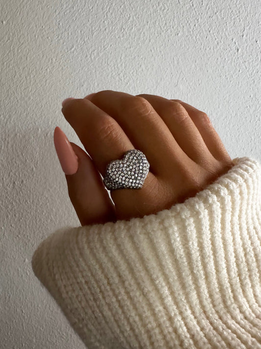 SPARKLING LOVE ❥ Anello Silver