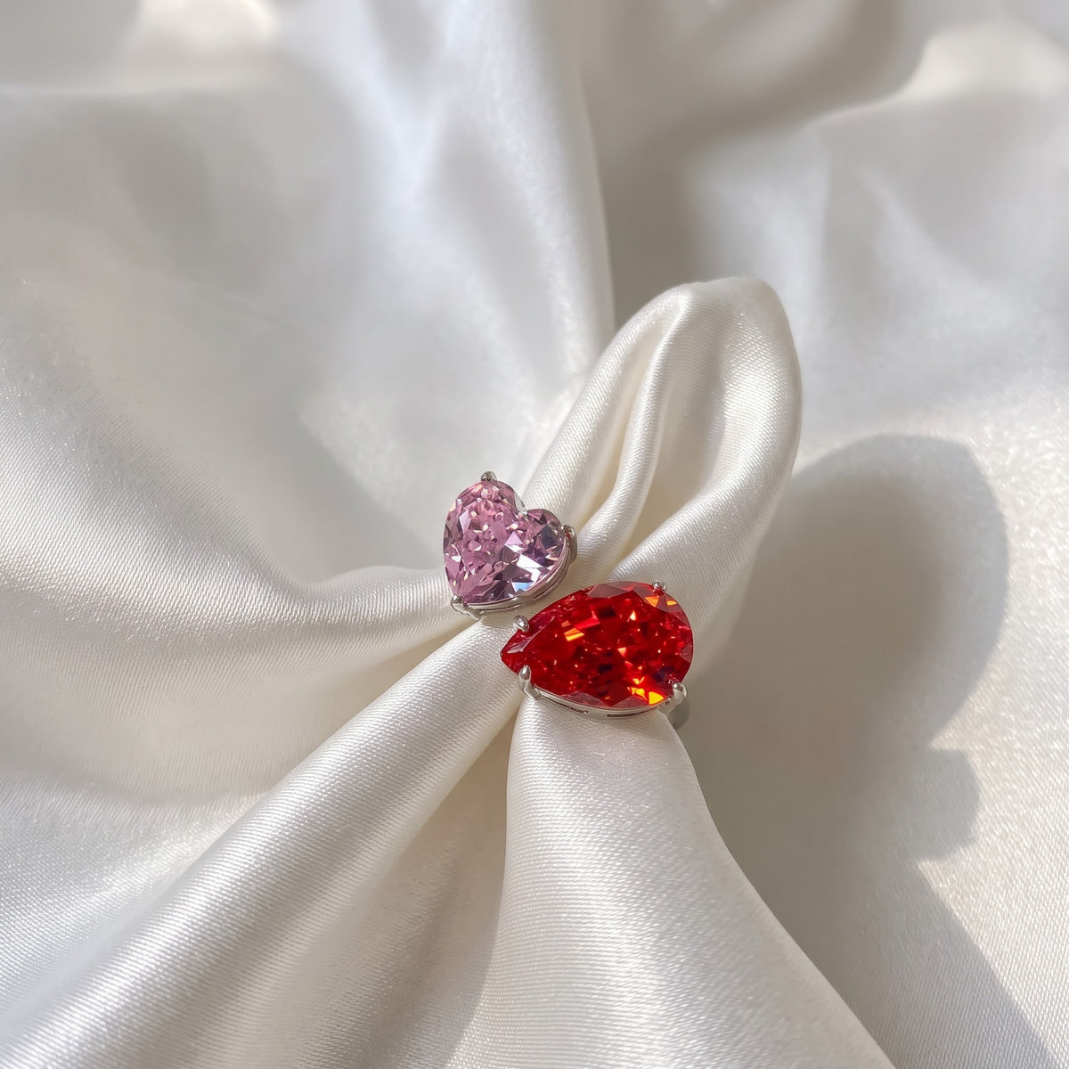 COEUR GLACÉ ✧ Anello ARGENTO 925/Rosso