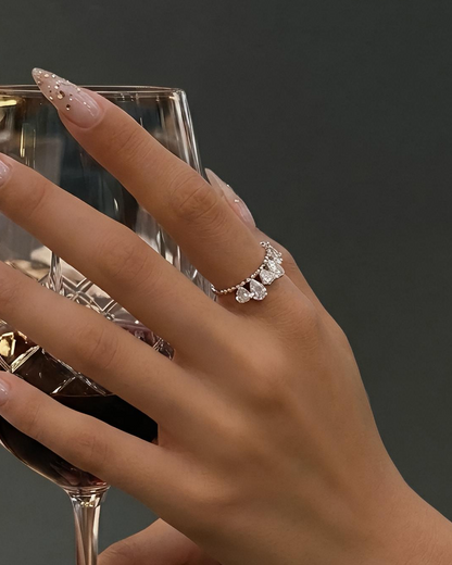CRYSTAL FALL ✧ Anello ARGENTO 925
