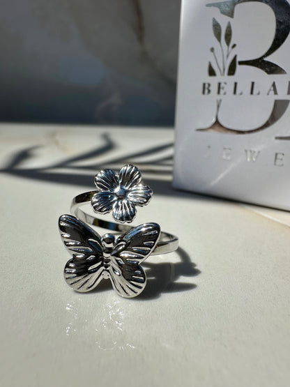 BLOOMFLY ❥ Anello Silver