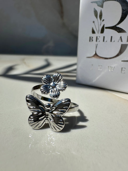 BLOOMFLY ❥ Anello Silver