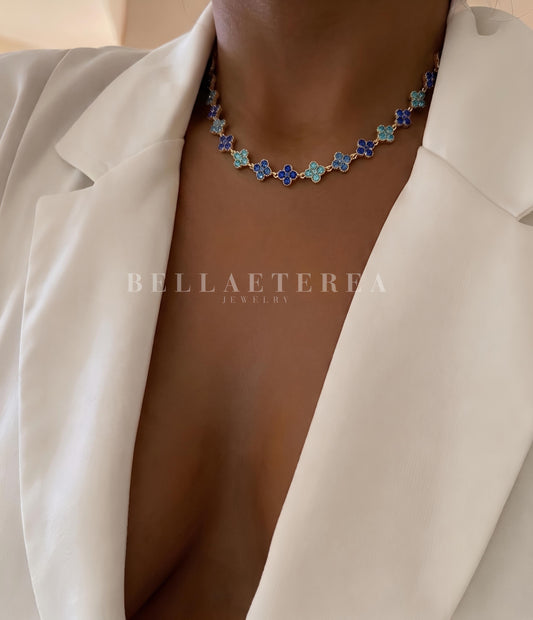LAWRAH 2.0 ❥ Collana Gold/Blue - BELLAETEREA
