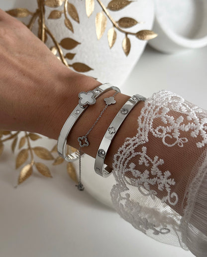 FLEUR ❥ Bangle Silver