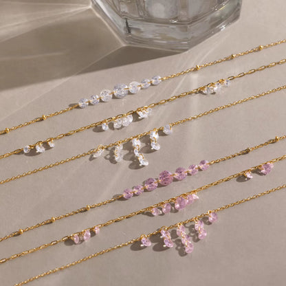 KENDAYA CROWN ❥ Collana Gold/Pink - BELLAETEREA