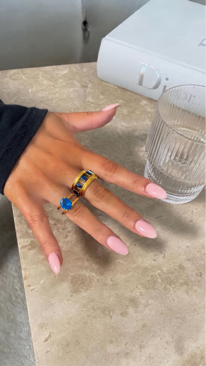 COLOSSAL BLUE ❥ Anello