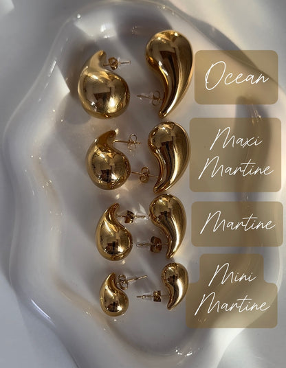 MARTINE ❥ Orecchini Gold