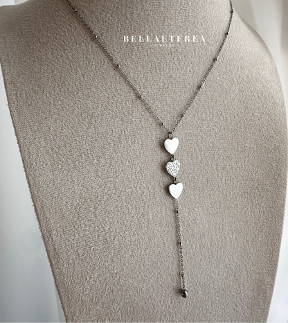 TRINITY HEART ❥ Collana Silver