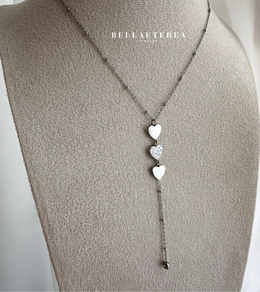 TRINITY HEART ❥ Collana Silver