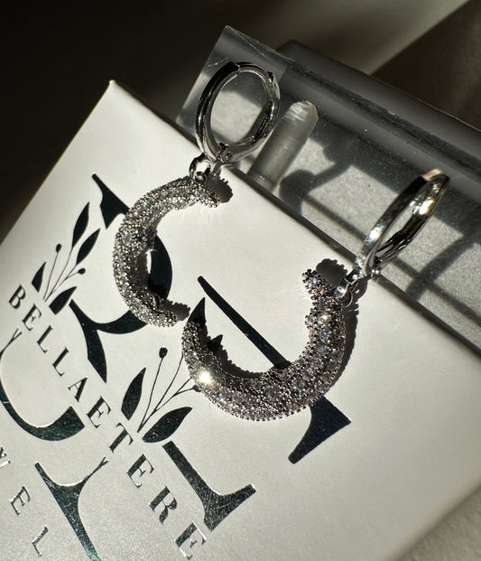COSMIC MOON ❥ Orecchini Silver - BELLAETEREA