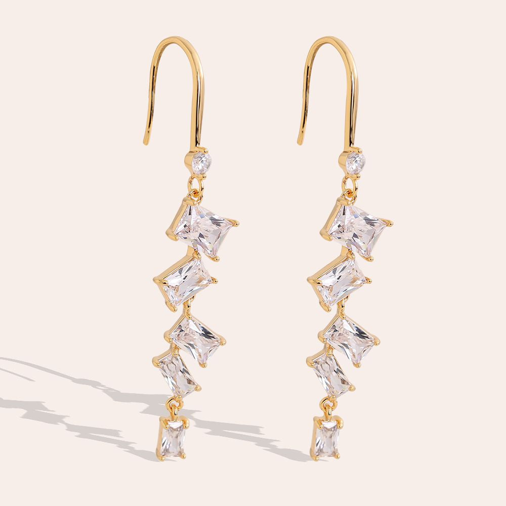 QUEEN B ❥ Orecchini Gold/White