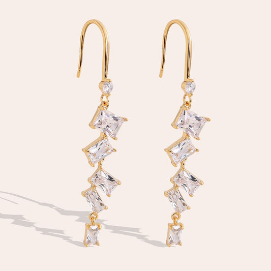 QUEEN B ❥ Orecchini Gold/White
