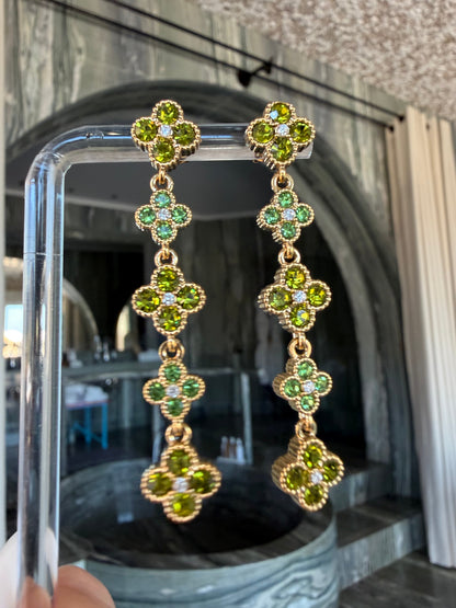 LAWRAH 2.0 ❥ Orecchini Gold/Green
