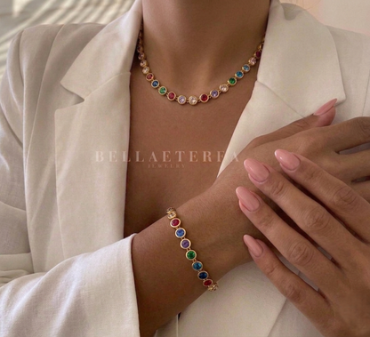 PARADISE ❥ Collana Gold/Multicolor