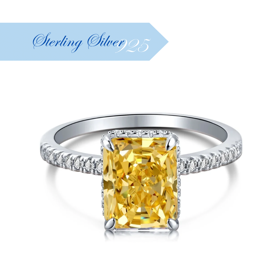 ZAHIRA ✧ Anello ARGENTO 925/Giallo