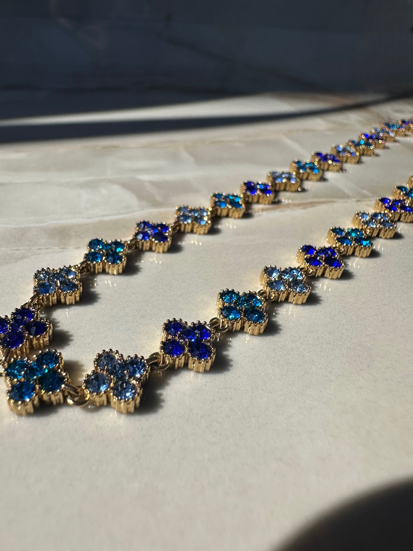 LAWRAH 2.0 ❥ Collana Gold/Blue - BELLAETEREA
