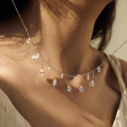 CRYSTAL CASCADE ✧ Collana ARGENTO 925 - BELLAETEREA