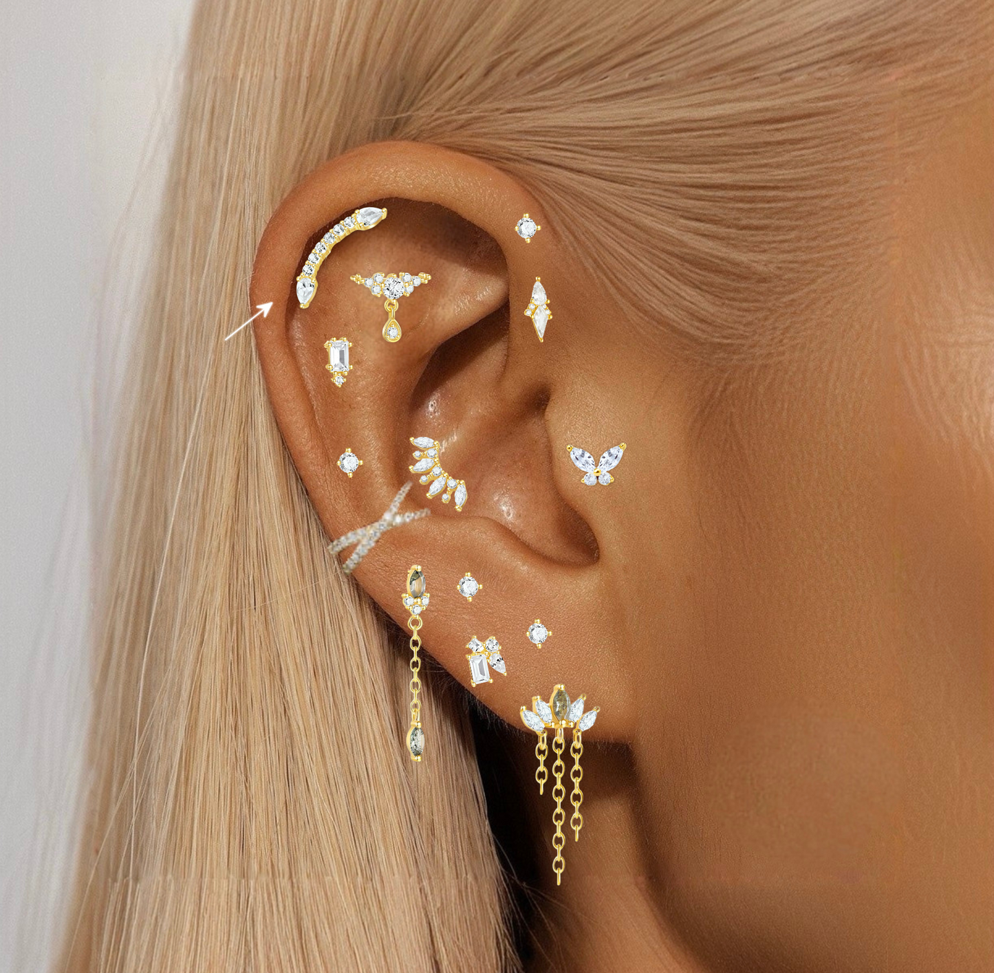 CURVE BLISS ✧ Piercing ARGENTO 925/Gold 18k