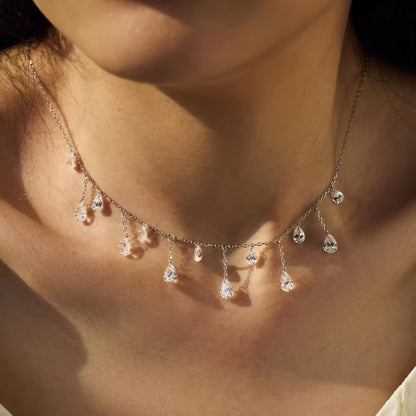 CRYSTAL CASCADE ✧ Collana ARGENTO 925 - BELLAETEREA