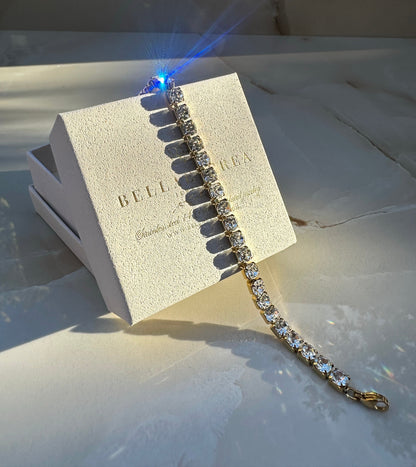 TENNIS 5 MM ❥ Gold Bracelet