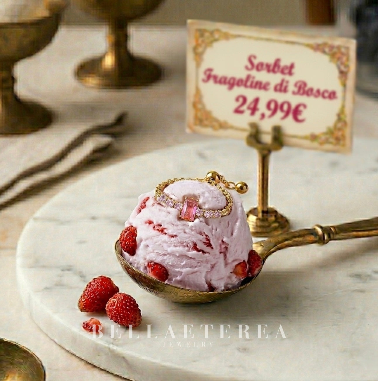 SORBET FRAGOLINE DI BOSCO ❥ Anello - BELLAETEREA