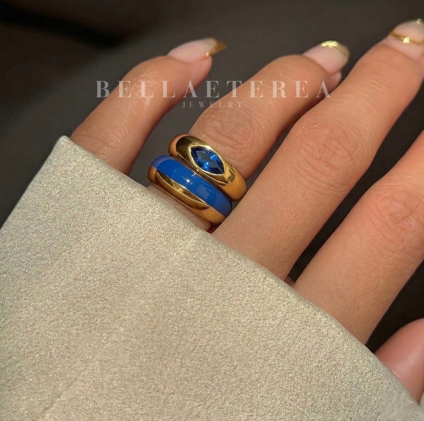 CAT-EYE ❥ Anello Blue - BELLAETEREA