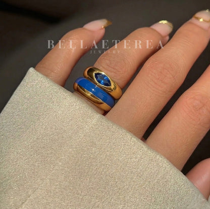 CAT-EYE ❥ Anello Blue - BELLAETEREA