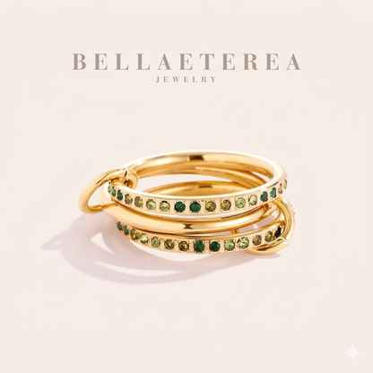DUA TRIPLE SPRING ❥ Anello Verde - BELLAETEREA